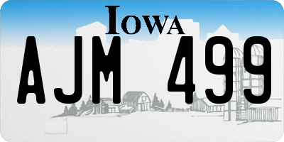 IA license plate AJM499