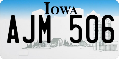 IA license plate AJM506