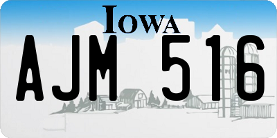 IA license plate AJM516