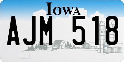 IA license plate AJM518