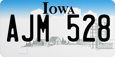 IA license plate AJM528