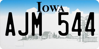 IA license plate AJM544