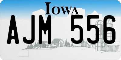 IA license plate AJM556