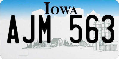IA license plate AJM563