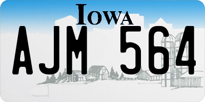 IA license plate AJM564