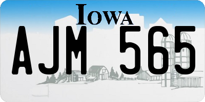 IA license plate AJM565