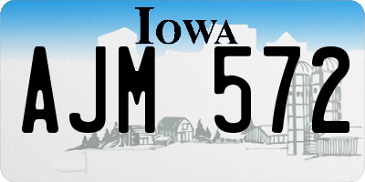 IA license plate AJM572