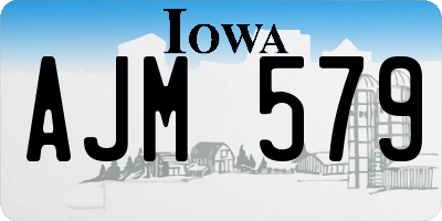 IA license plate AJM579
