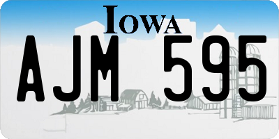 IA license plate AJM595