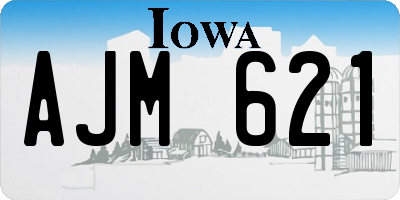 IA license plate AJM621