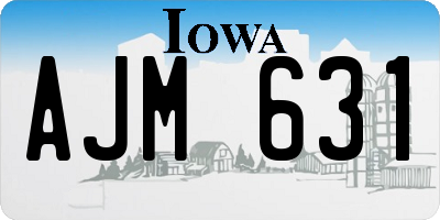 IA license plate AJM631
