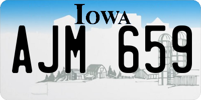 IA license plate AJM659