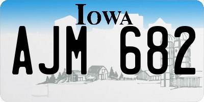 IA license plate AJM682