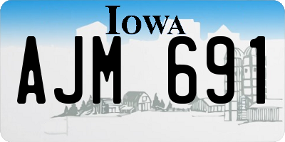 IA license plate AJM691