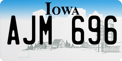 IA license plate AJM696
