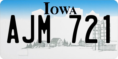 IA license plate AJM721
