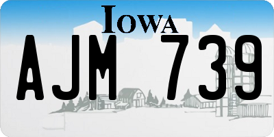 IA license plate AJM739