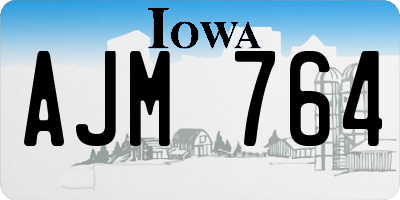 IA license plate AJM764