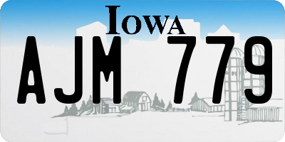 IA license plate AJM779