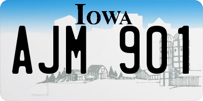 IA license plate AJM901