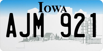 IA license plate AJM921