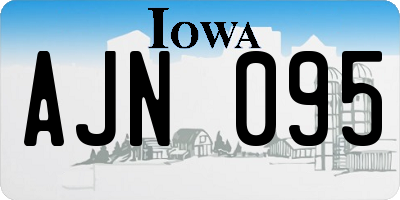 IA license plate AJN095
