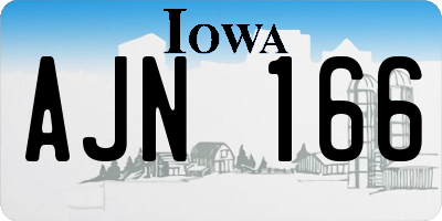 IA license plate AJN166
