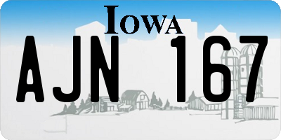 IA license plate AJN167