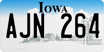 IA license plate AJN264