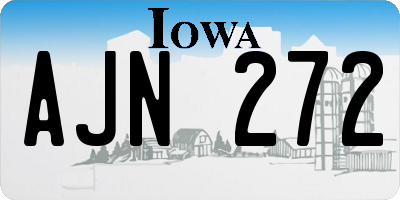 IA license plate AJN272