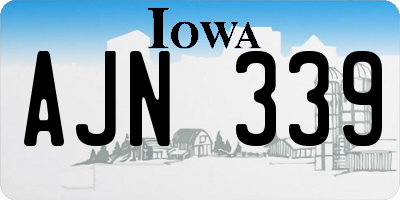 IA license plate AJN339