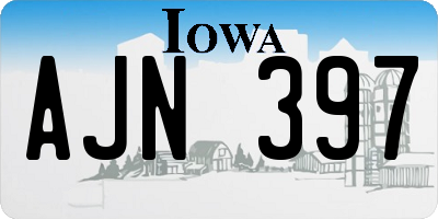 IA license plate AJN397