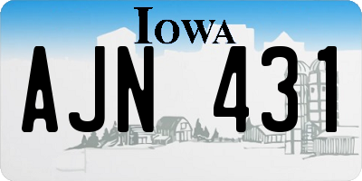 IA license plate AJN431