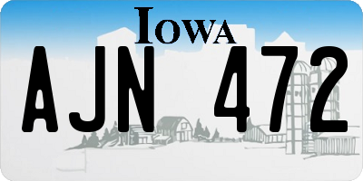 IA license plate AJN472