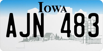 IA license plate AJN483