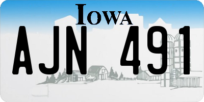 IA license plate AJN491