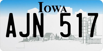IA license plate AJN517