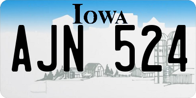 IA license plate AJN524