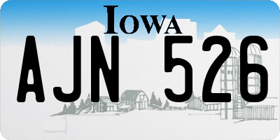 IA license plate AJN526