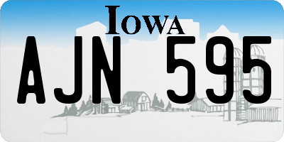 IA license plate AJN595