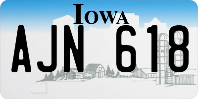 IA license plate AJN618