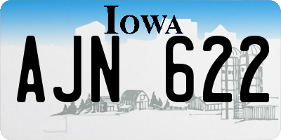 IA license plate AJN622