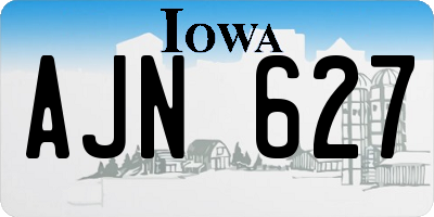 IA license plate AJN627