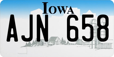 IA license plate AJN658