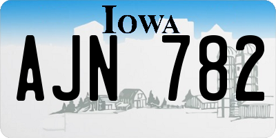 IA license plate AJN782
