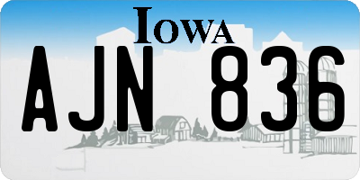 IA license plate AJN836