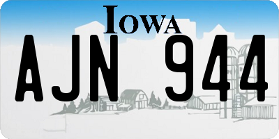 IA license plate AJN944