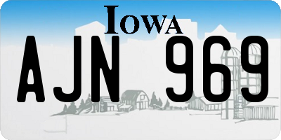 IA license plate AJN969