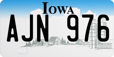 IA license plate AJN976