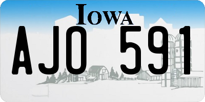 IA license plate AJO591